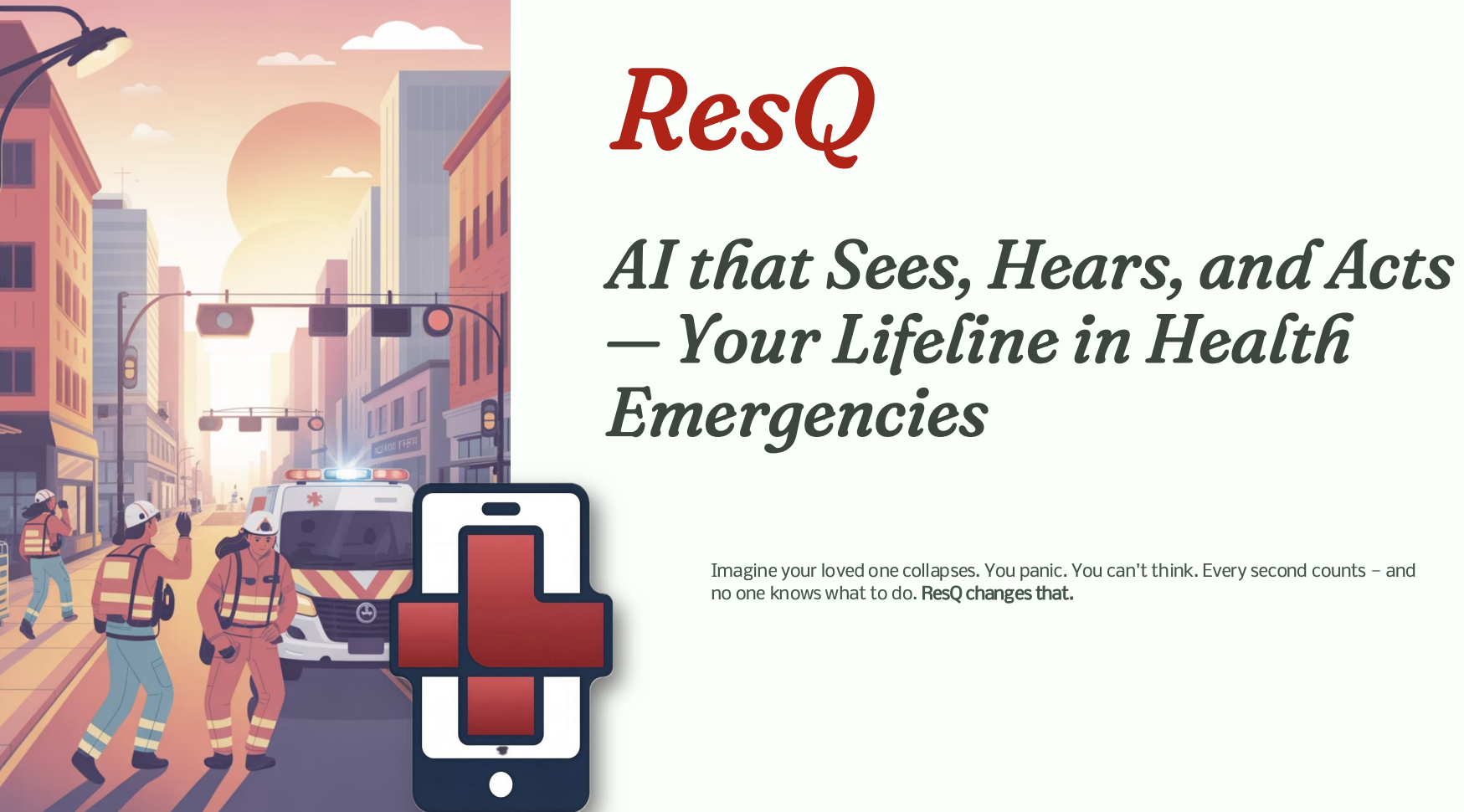 ResQ emergency guidance concept cover